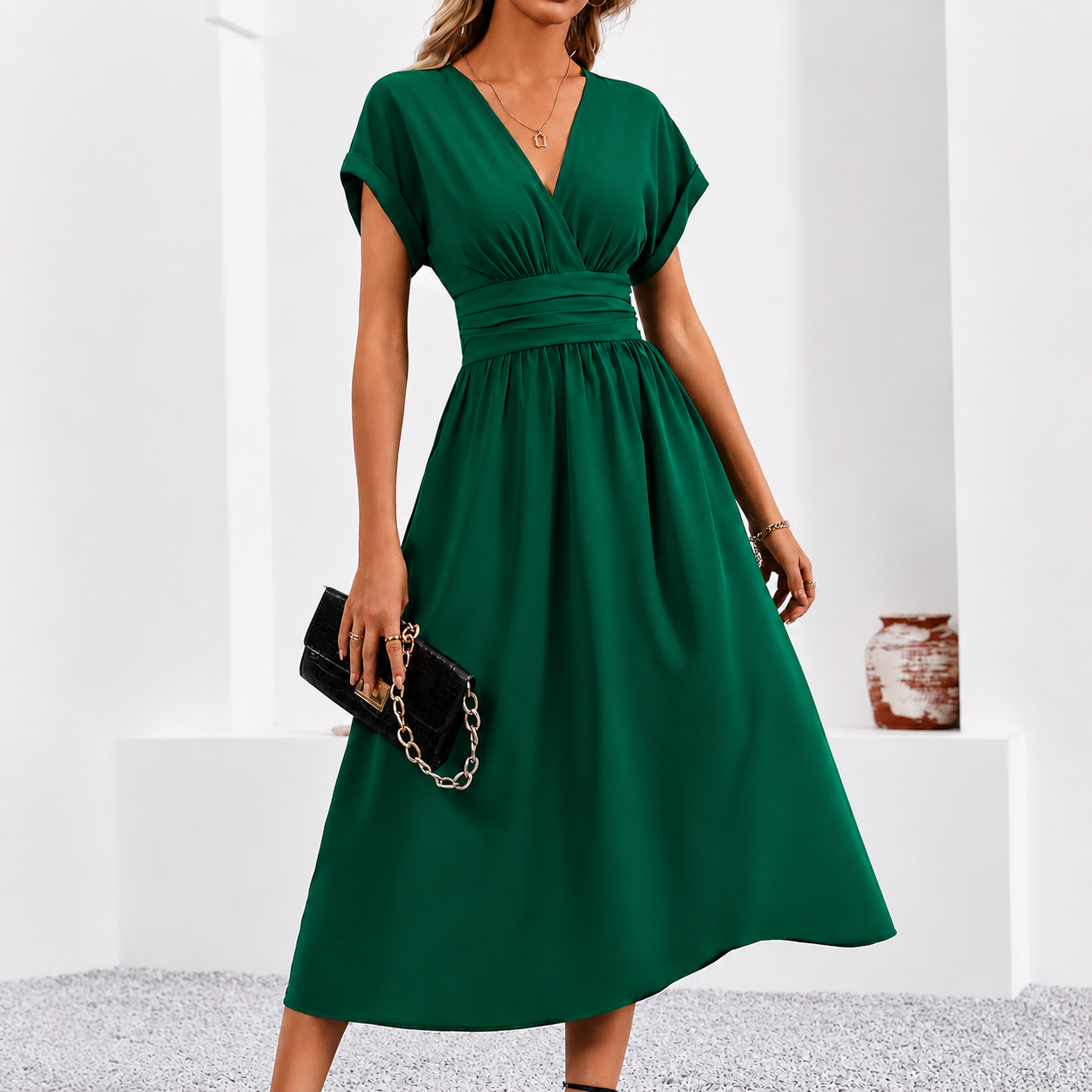 Marlene - Vestido Elegancia Fluida