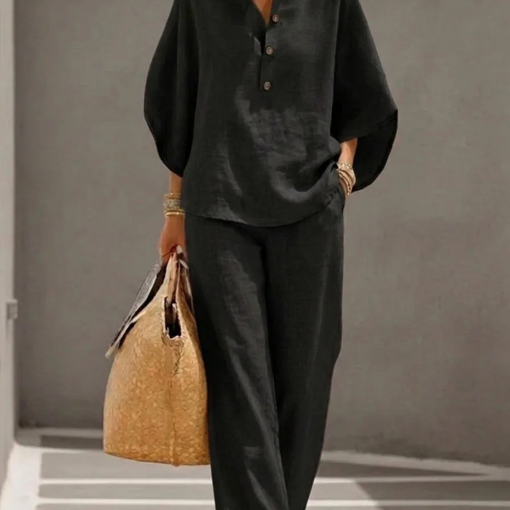 Justa - Conjunto Casual Elegante de 2 Piezas