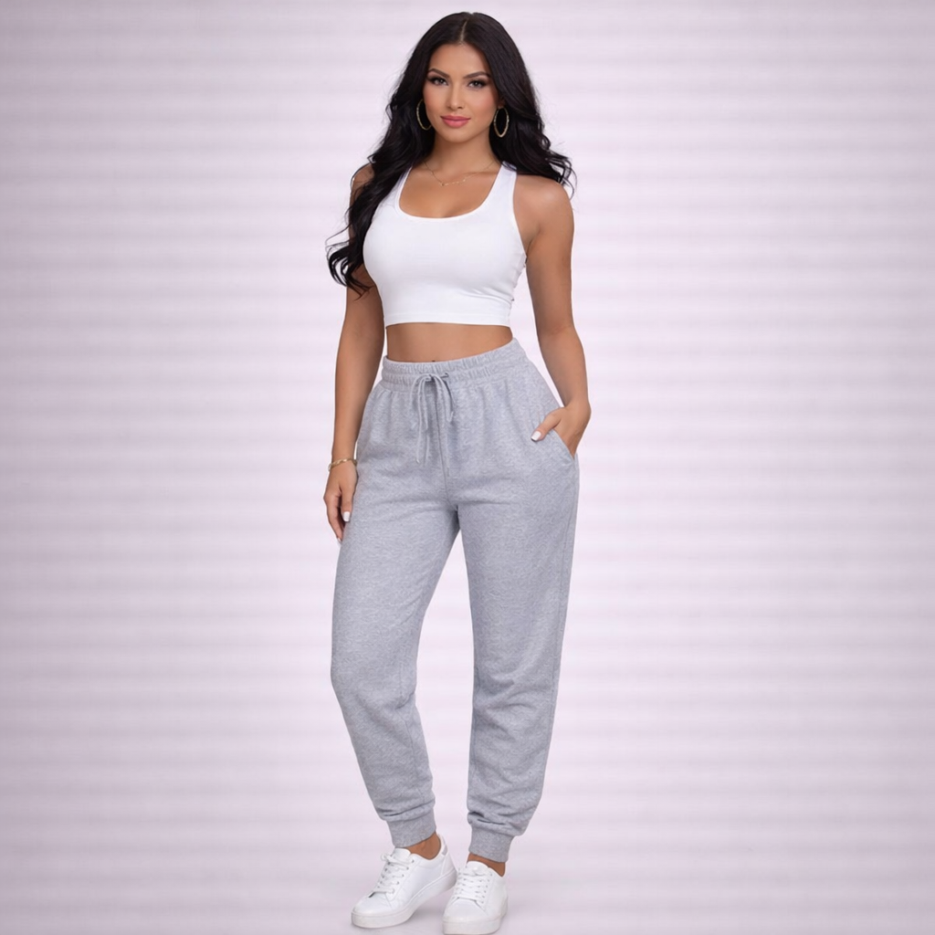 Brice – Pantalón Casual Ajustado de Rayas con Bolsillos