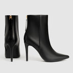 Briana – Botines de polipiel con tacón de aguja