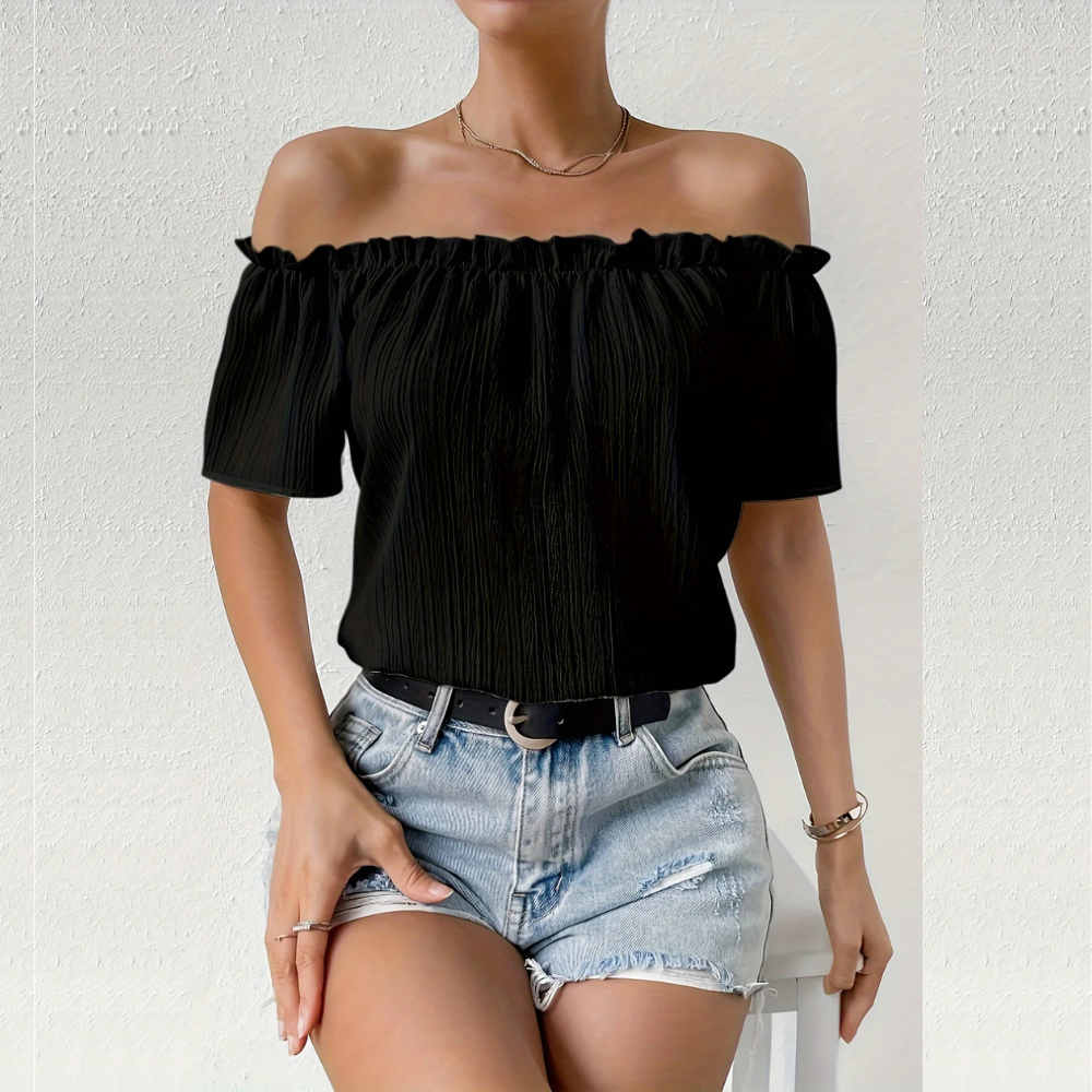Selene – Blusa de Hombros Descubiertos
