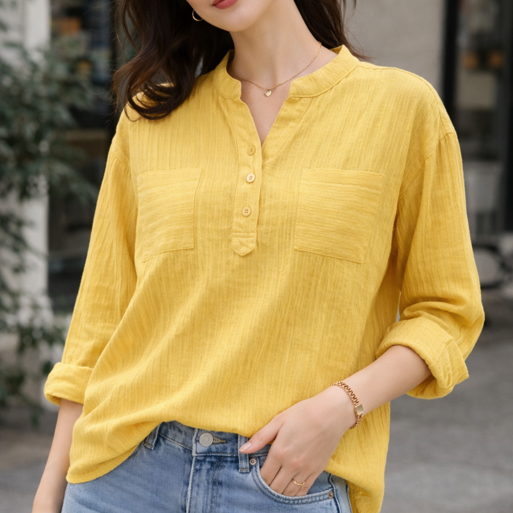 Terese – Blusa clásica de estilo elegante y natural