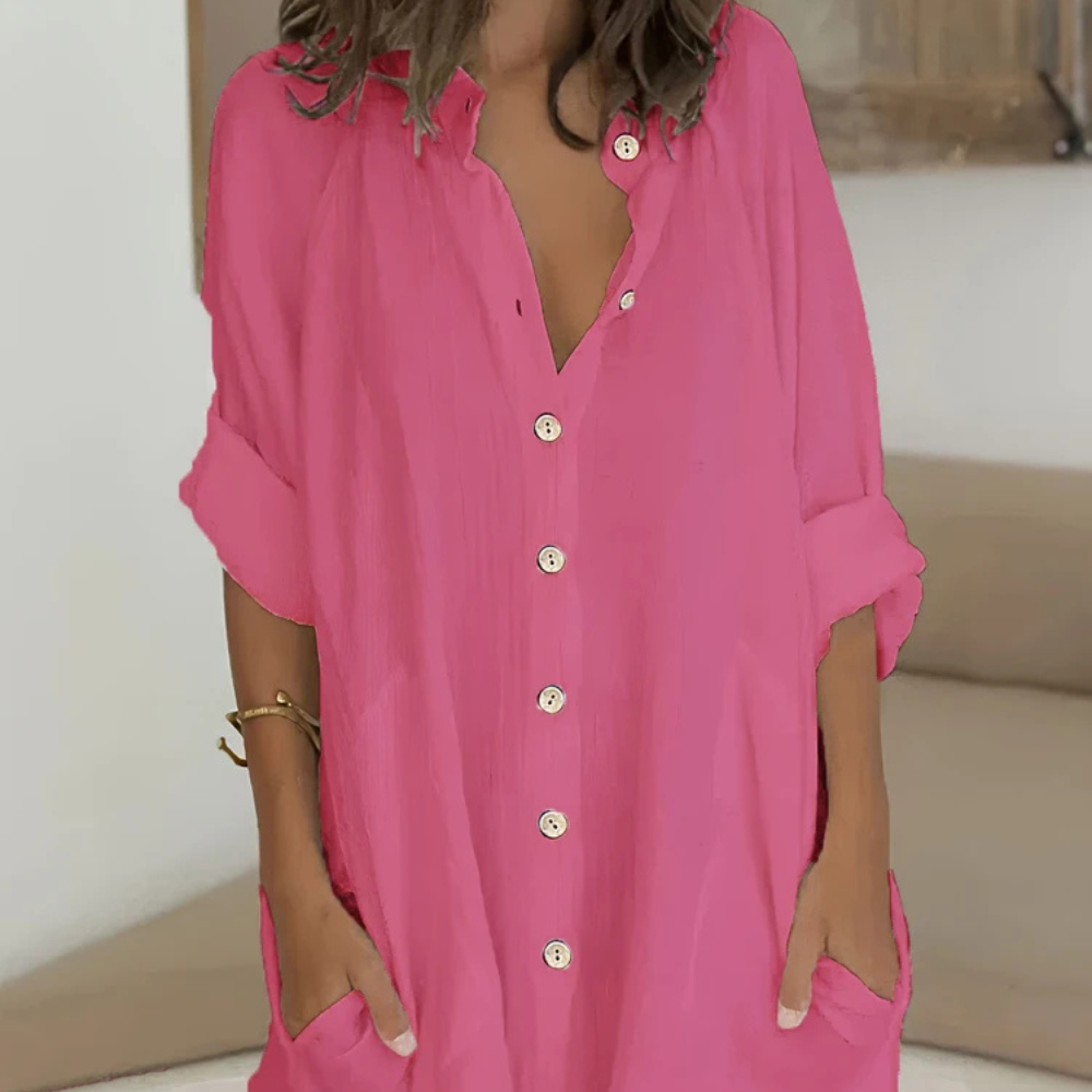Sofía -  Blusa Larga Oversize de Verano