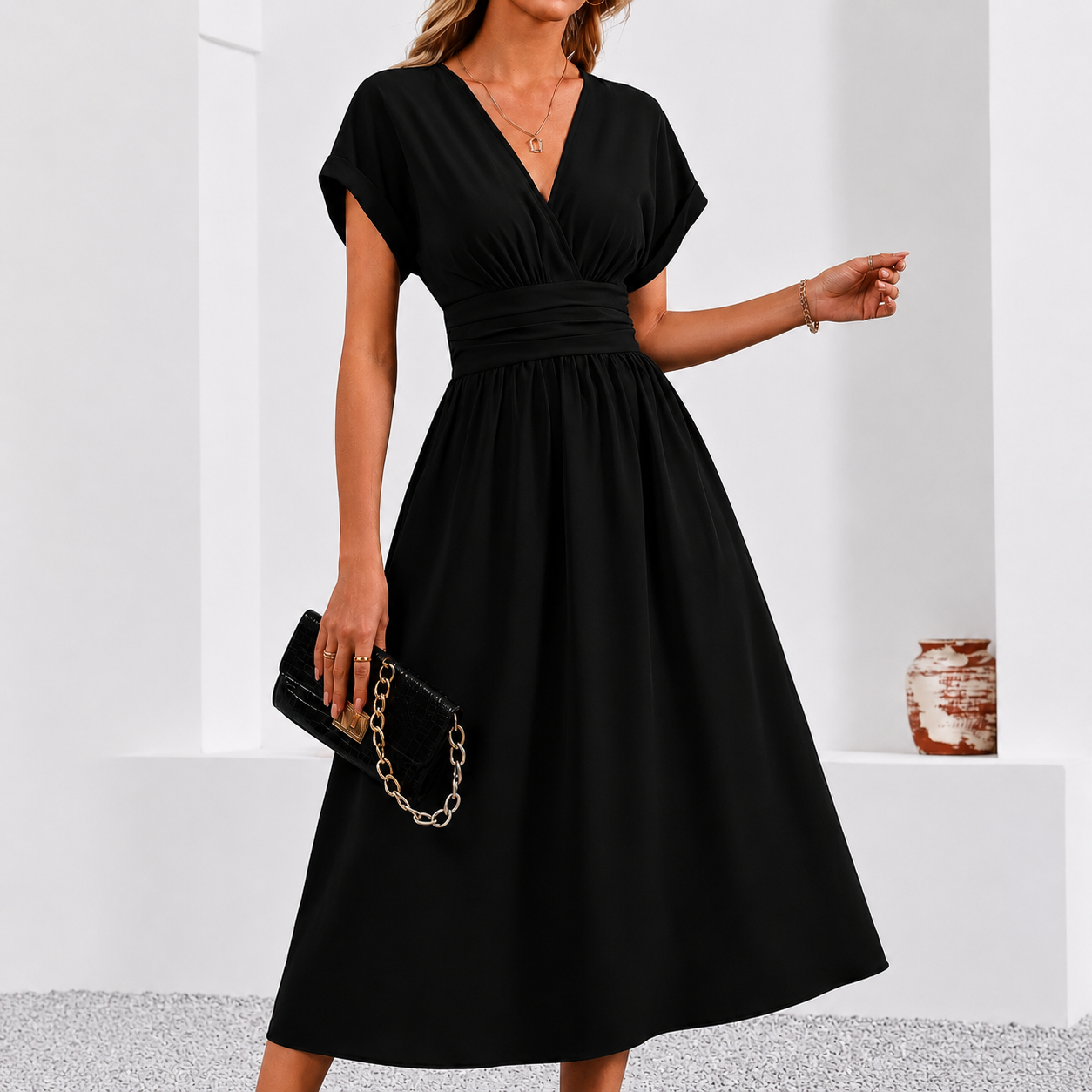 Marlene - Vestido Elegancia Fluida