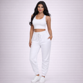 Brice – Pantalón Casual Ajustado de Rayas con Bolsillos
