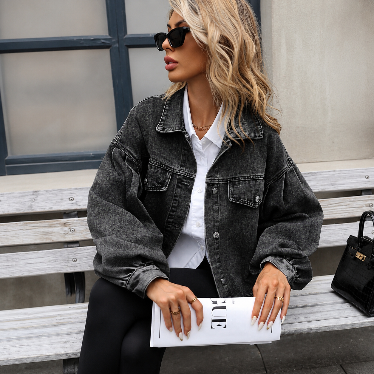 Inés - Chaqueta vaquera de algodón 100%