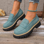 Elisa - Mocasines de Polipiel con Plantilla de Piel
