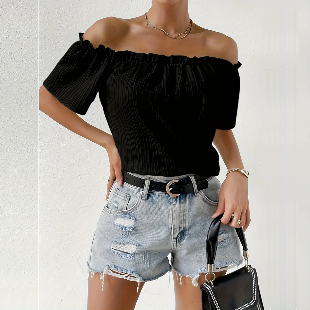 Selene – Blusa de Hombros Descubiertos