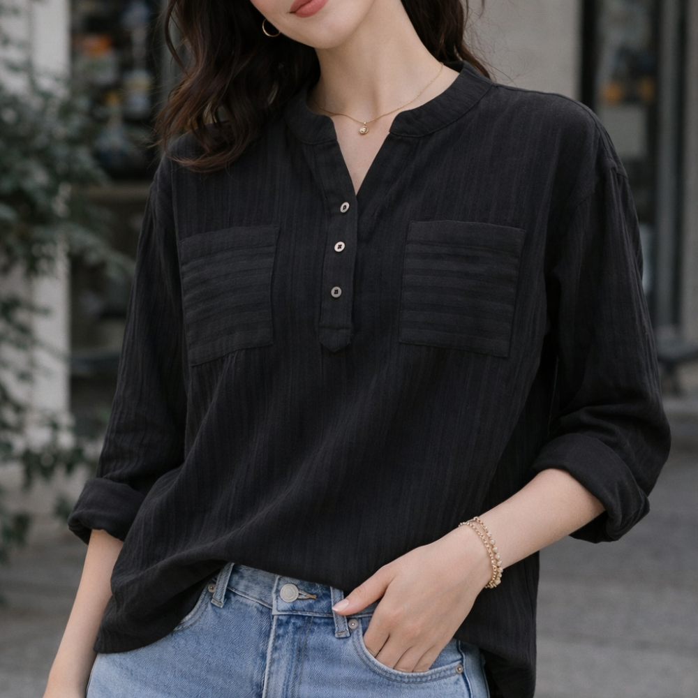 Terese – Blusa clásica de estilo elegante y natural