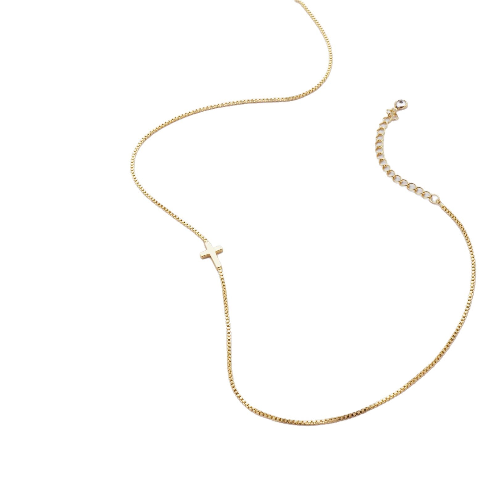 Cruz - Collar de acero inoxidable