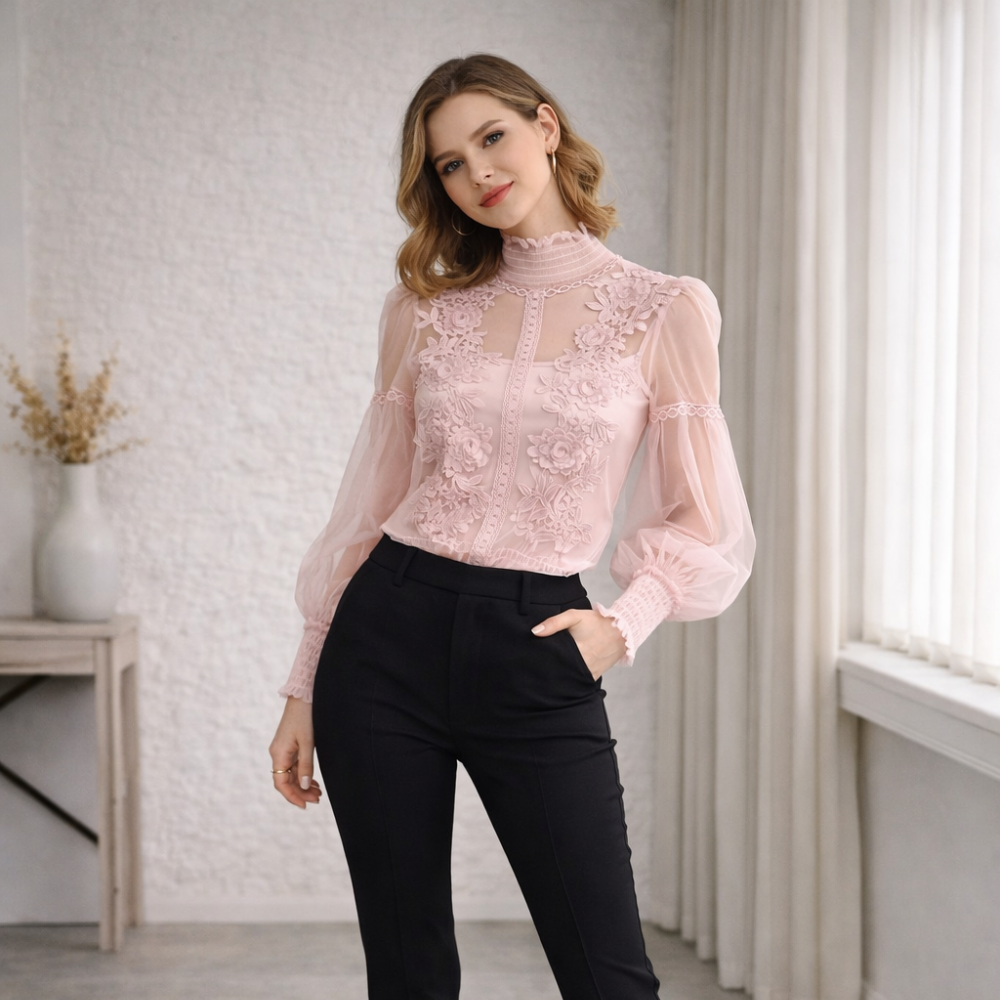 Julia – Blusa elegante con acabado sofisticado