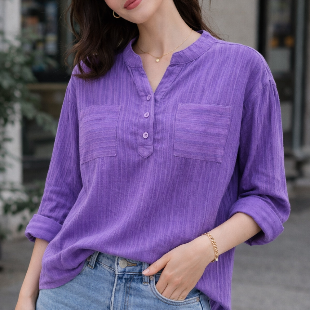 Terese – Blusa clásica de estilo elegante y natural