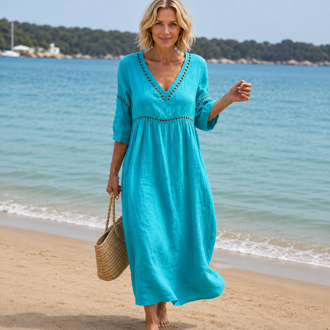 Elena - Vestido Midi Elegante de Verano