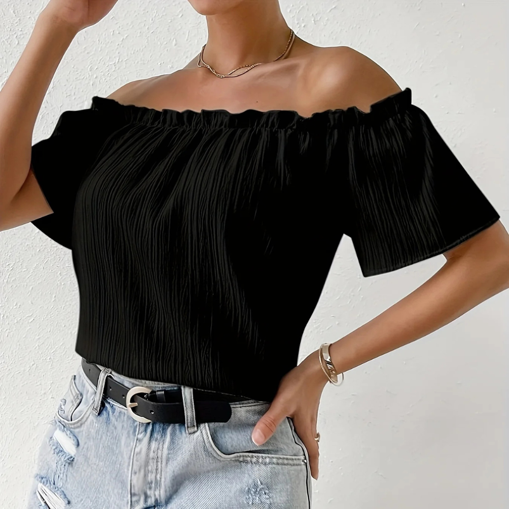 Selene – Blusa de Hombros Descubiertos