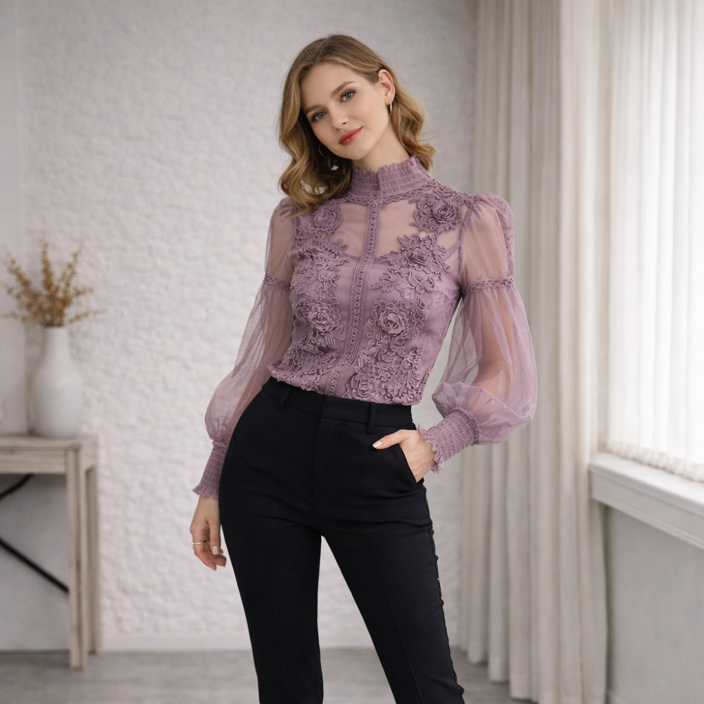 Julia – Blusa elegante con acabado sofisticado