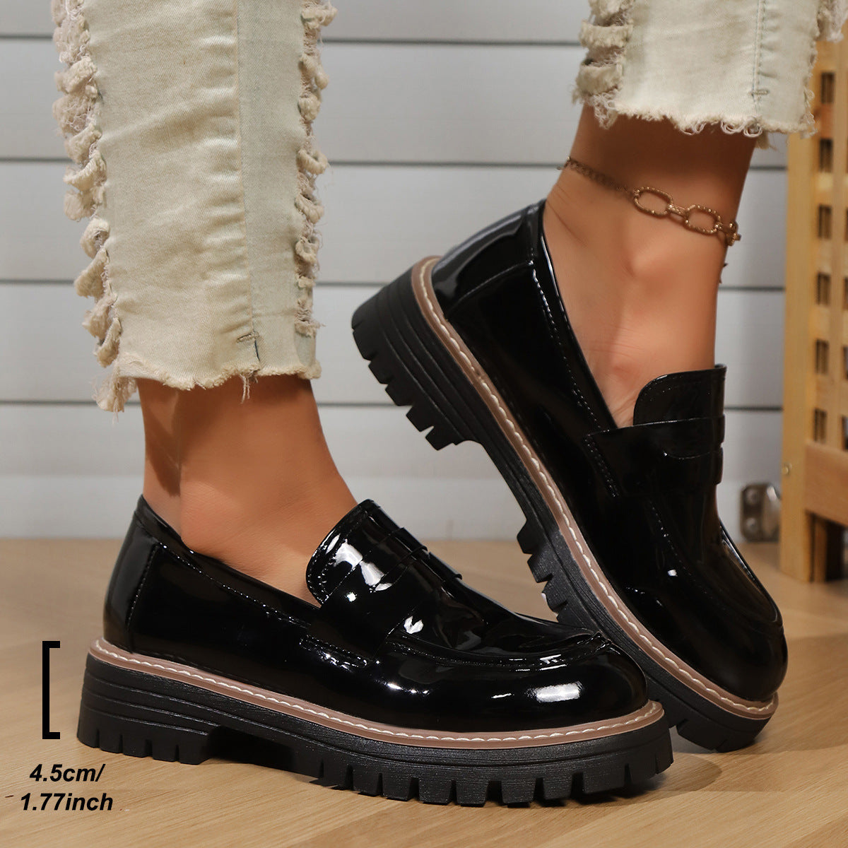 Aroa - Mocasines de Polipiel con Plataforma