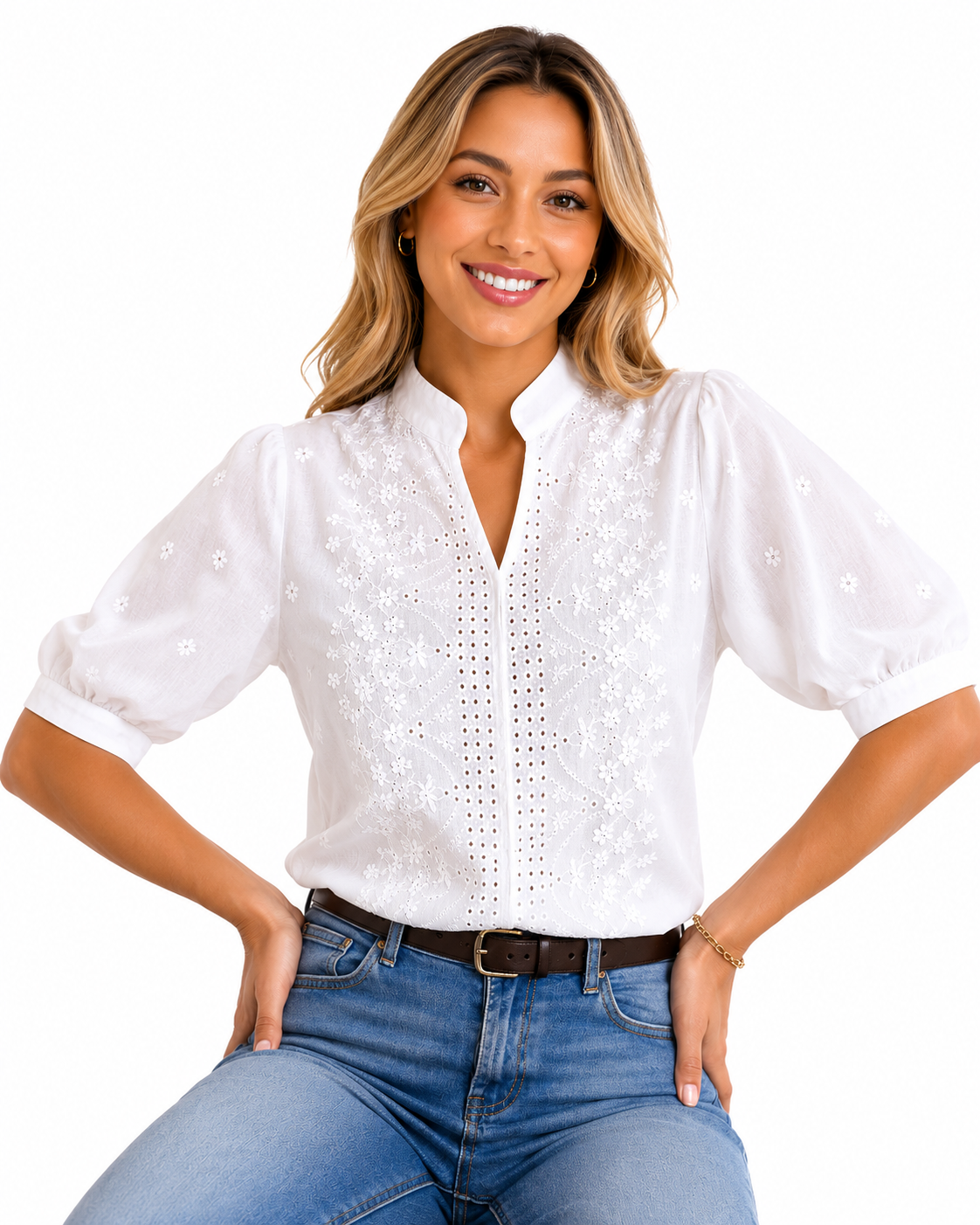 Manuela - Blusa Encaje Elegance