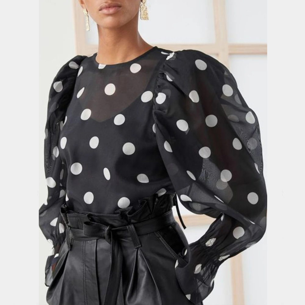 Leana - Blusa de lunares