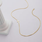 Cruz - Collar de acero inoxidable