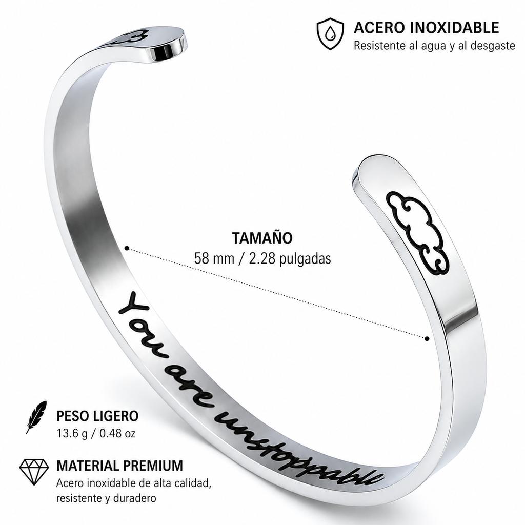 Chiara - Pulsera de acero inoxidable