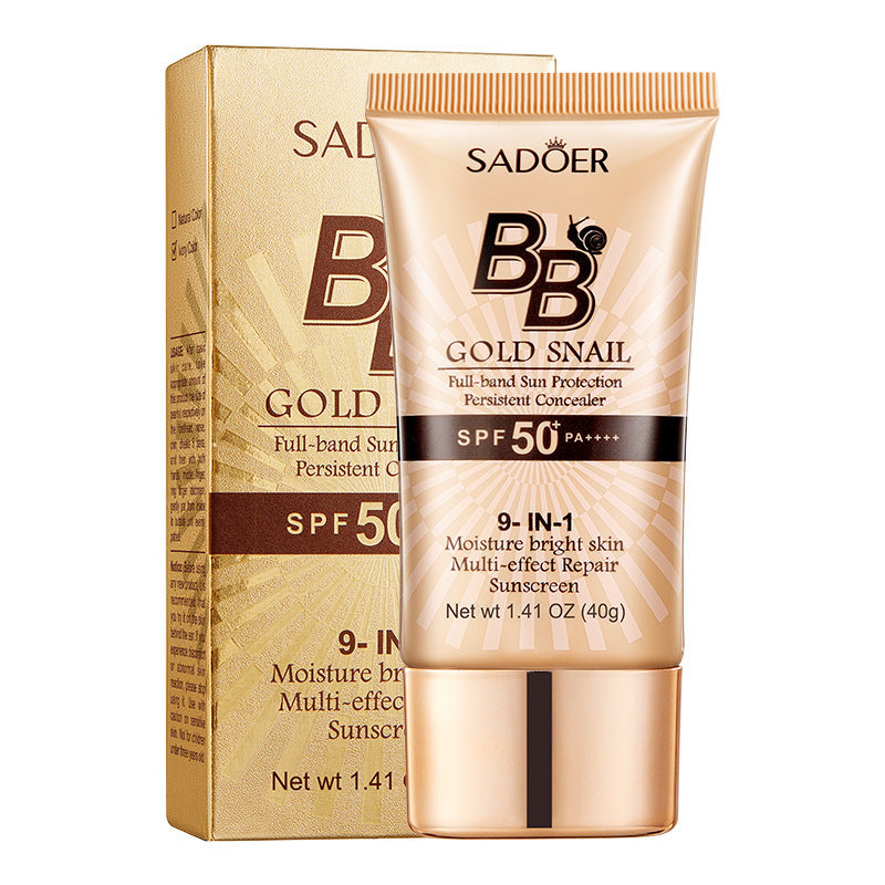 Cobertura Natural e Hidratación - BB Cream SPF50+ con Extracto de Caracol 40 g