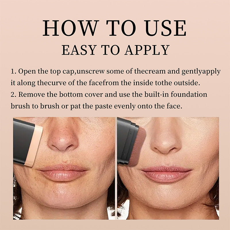 Base de Maquillaje en Crema 2 en 1 con Corrector  Cobertura Modulable y Larga Duración 15 g