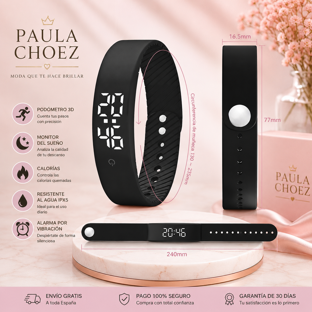 Sonia - Reloj Inteligente Con Monitor del Sueño y Alarma por Vibración