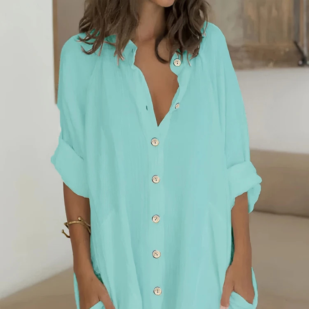 Sofía -  Blusa Larga Oversize de Verano