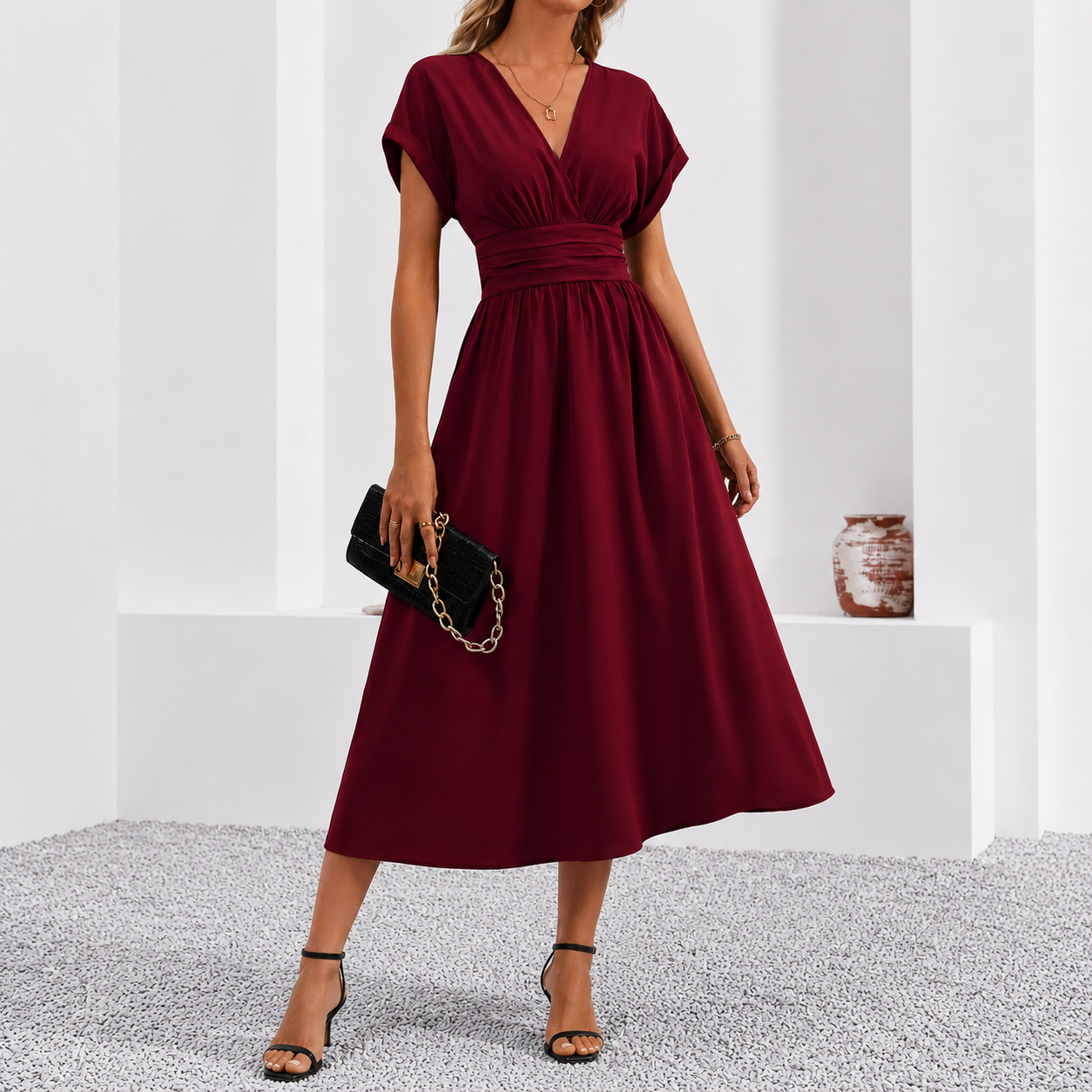 Marlene - Vestido Elegancia Fluida