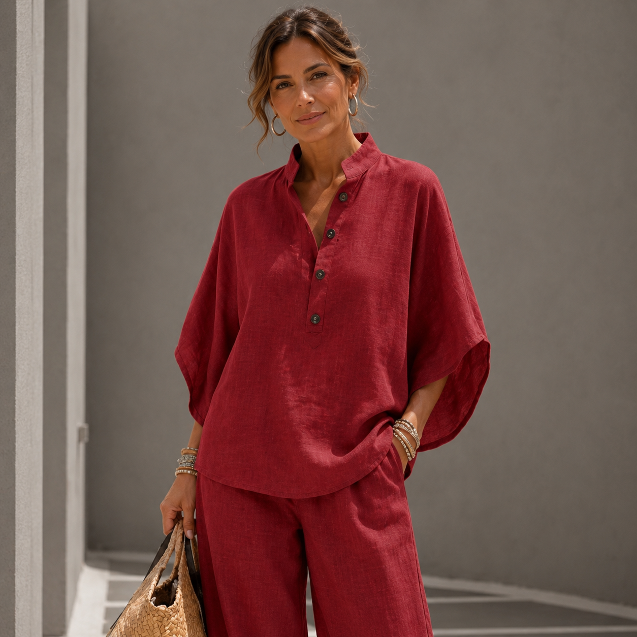 Justa - Conjunto Casual Elegante de 2 Piezas