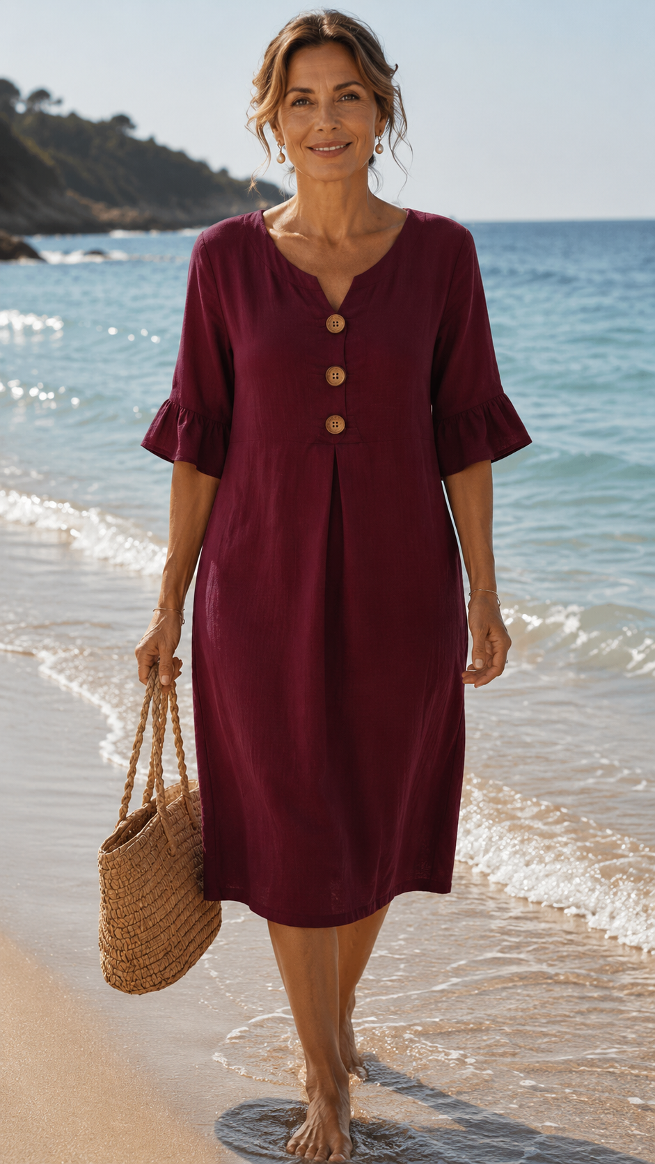 Carla  – Vestido Elegancia Natural Algodón