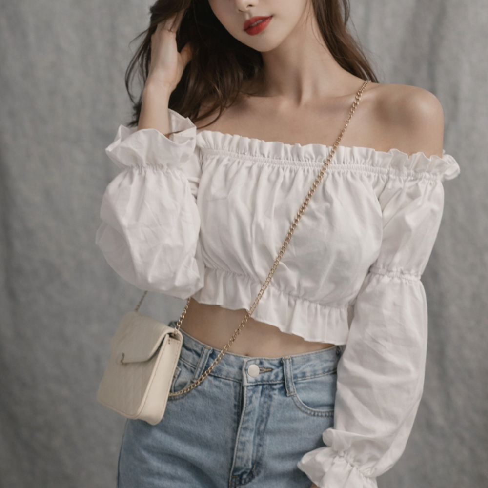 Lisa – Blusa Off Shoulder con Volantes