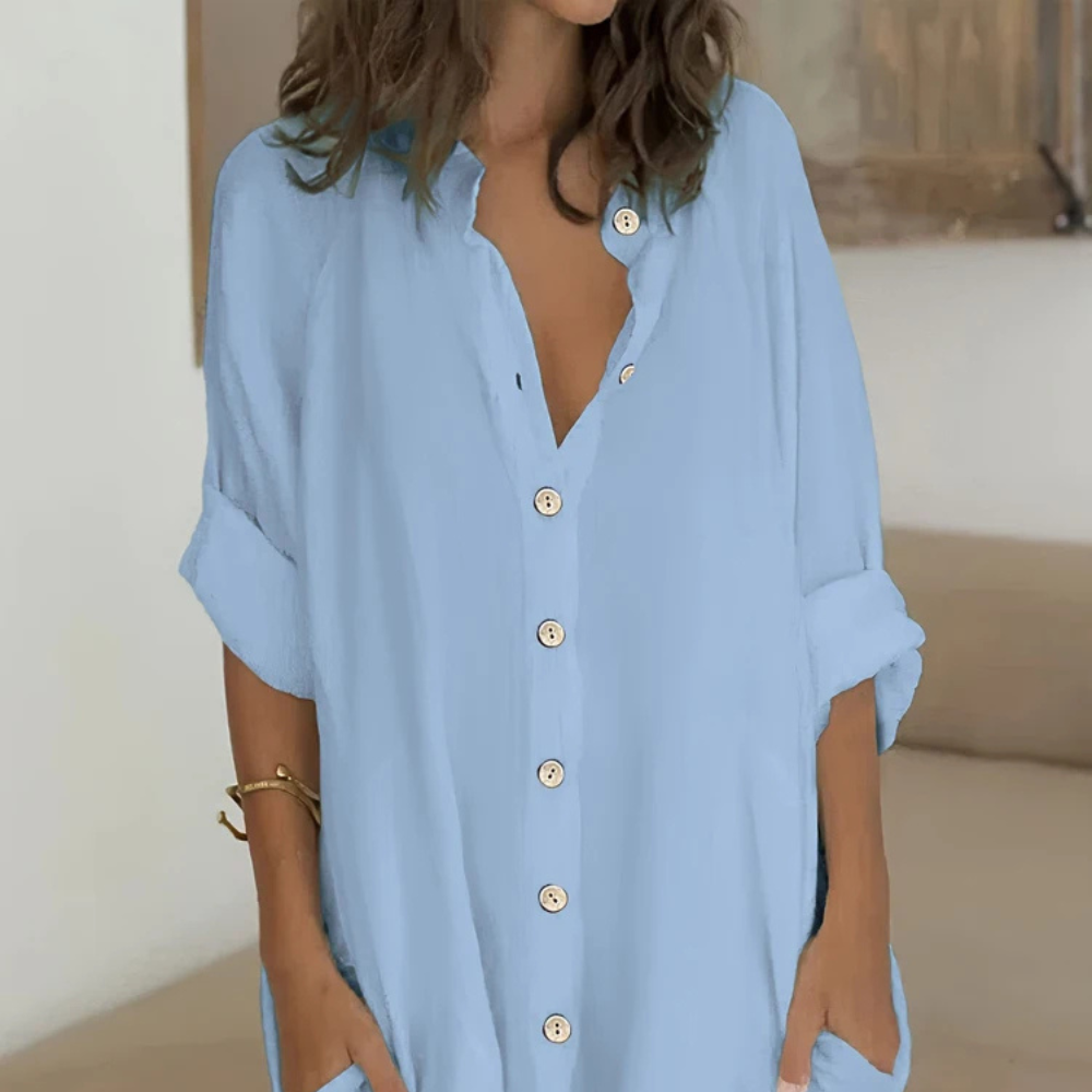 Sofía -  Blusa Larga Oversize de Verano