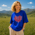 Aitana - Camiseta oversize de algodón 100% con estampado