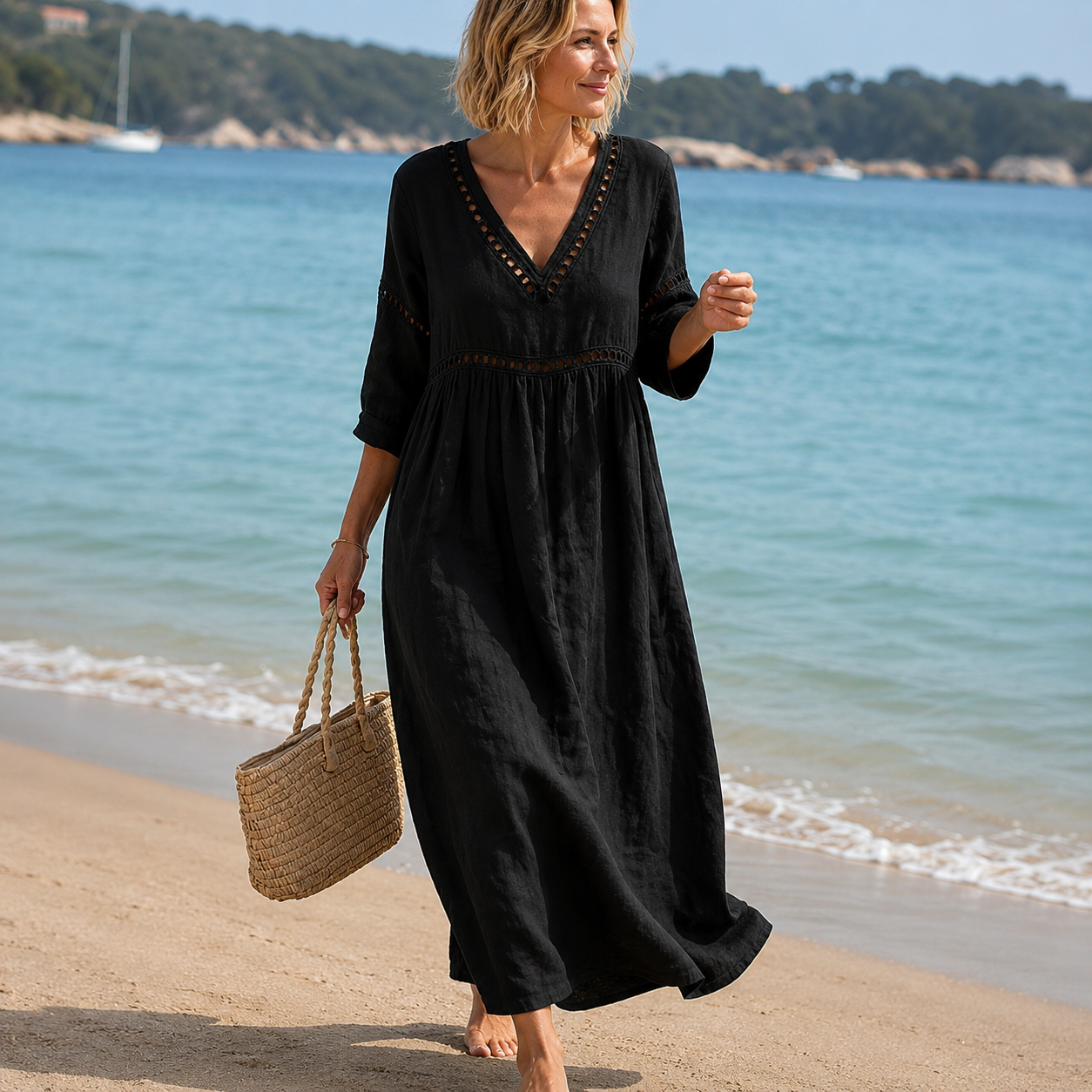 Elena - Vestido Midi Elegante de Verano