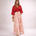 Ella – Conjunto Casual Elegante de Dos Piezas con Pantalón Ancho