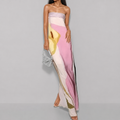 Eugenia – Vestido Bohemio Floral Strapless