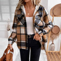 Bruna - Chaqueta de cuadros polar de poliéster