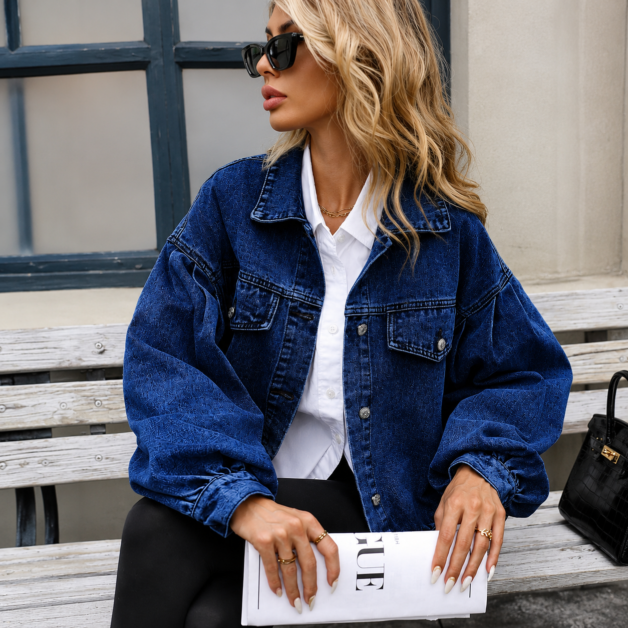 Inés - Chaqueta vaquera de algodón 100%