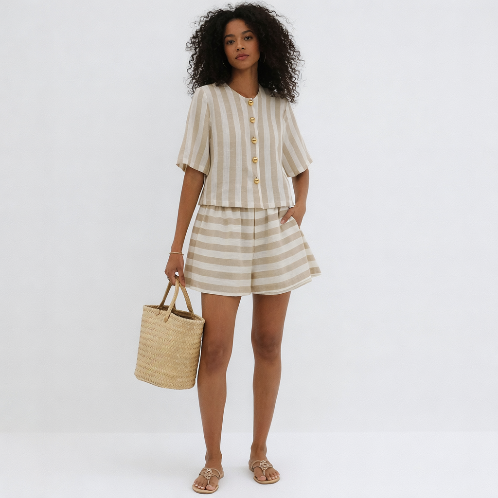 Antonella – Conjunto Verano Estampado de 2 Piezas