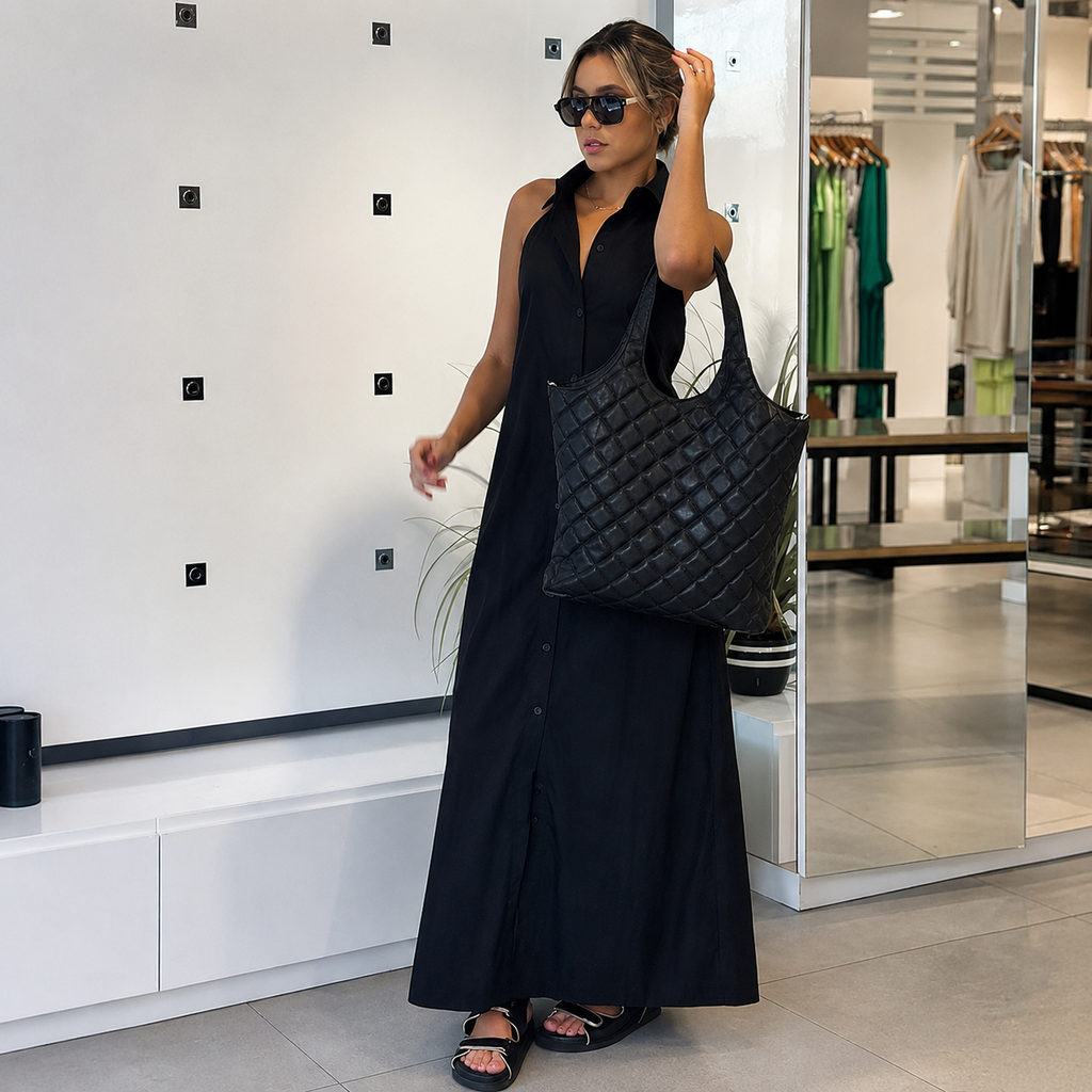 Sarah - Vestido Midi Elegante con Escote en V