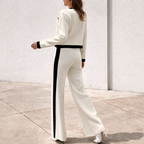Lourdes – Conjunto Tejido Bicolor de 2 Piezas