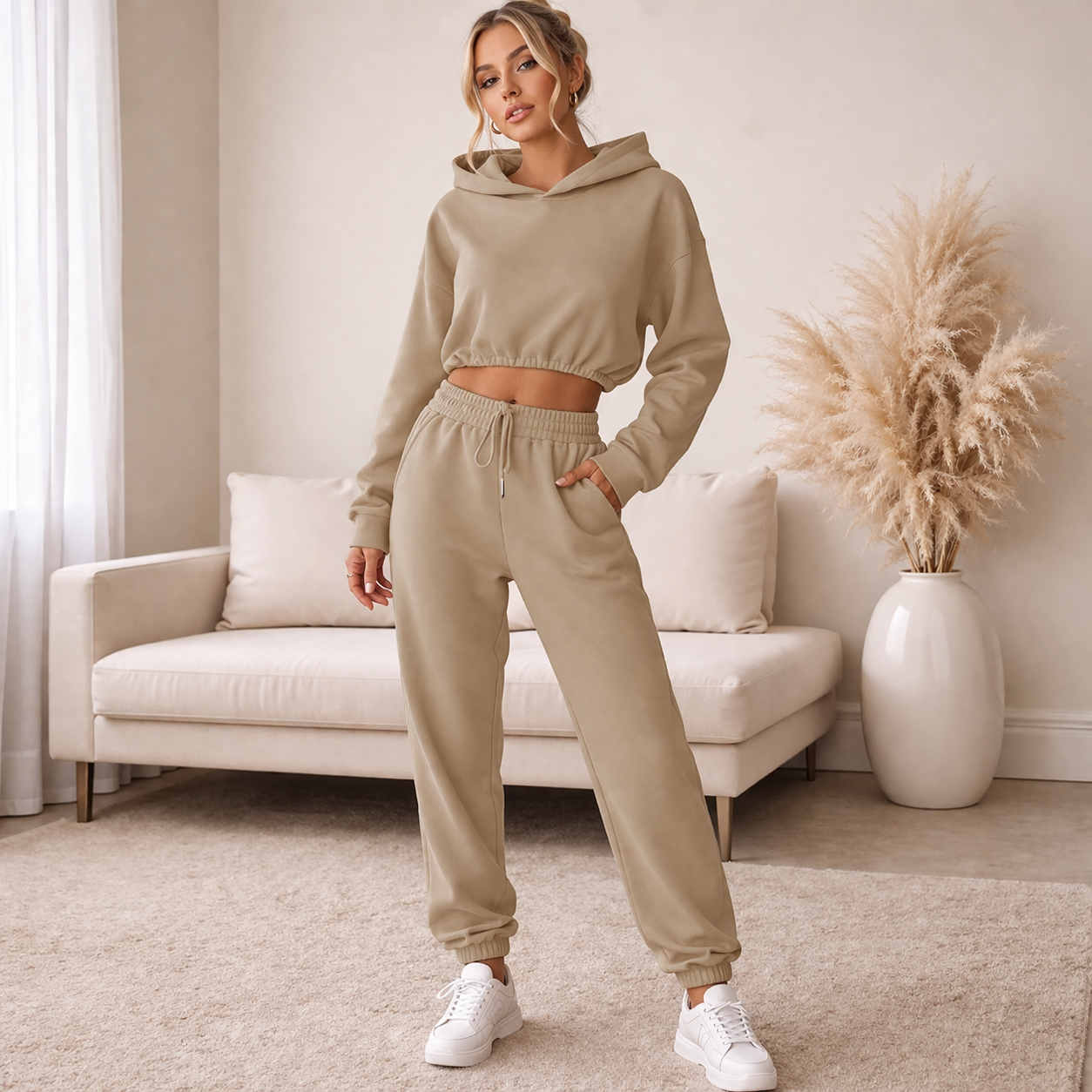 Gloria – Conjunto Deportivo de 2 Piezas con Capucha