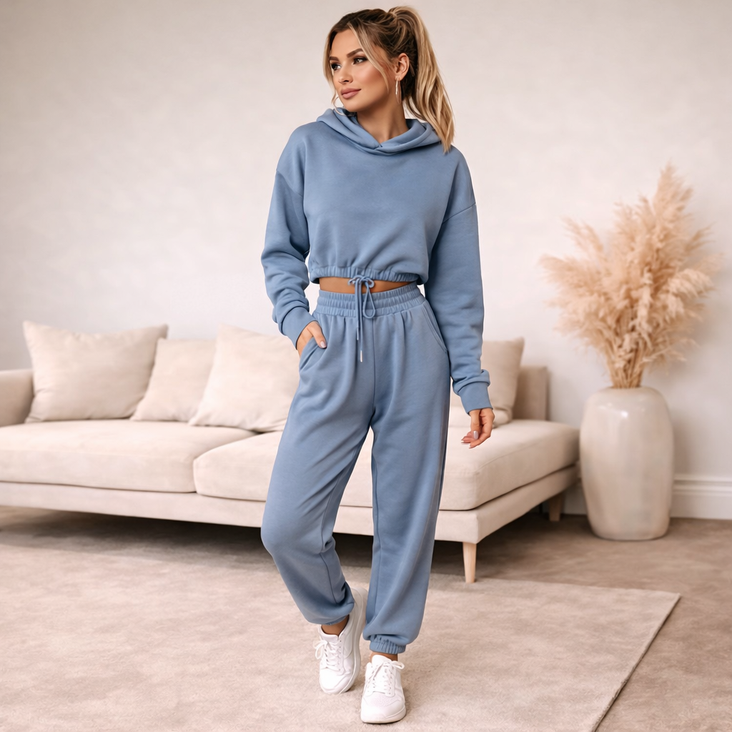 Gloria – Conjunto Deportivo de 2 Piezas con Capucha