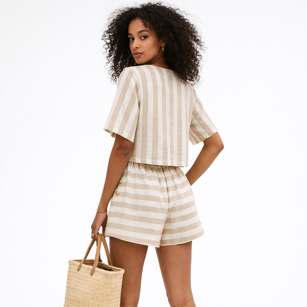 Antonella – Conjunto Verano Estampado de 2 Piezas