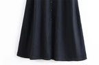 Sarah - Vestido Midi Elegante con Escote en V