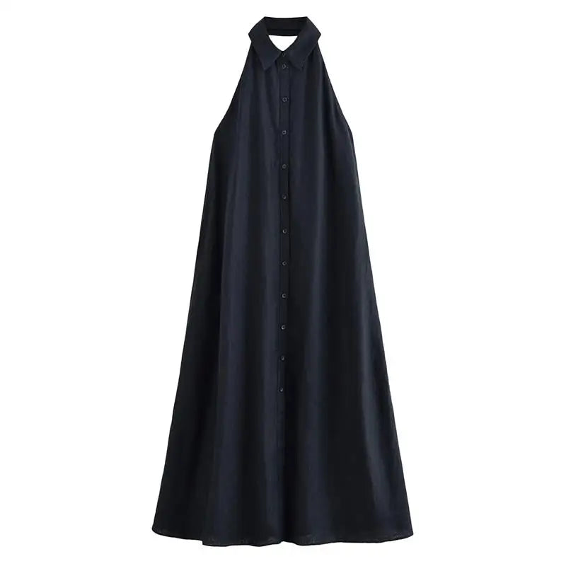 Sarah - Vestido Midi Elegante con Escote en V