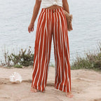 Derika - Jeans Wide Leg de Tiro Alto con Rayas