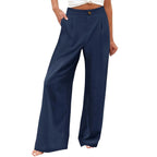 Derika - Jeans Wide Leg de Tiro Alto con Rayas