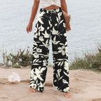Derika - Jeans Wide Leg de Tiro Alto con Rayas